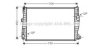 AVA QUALITY COOLING AL2101 Radiator, engine cooling